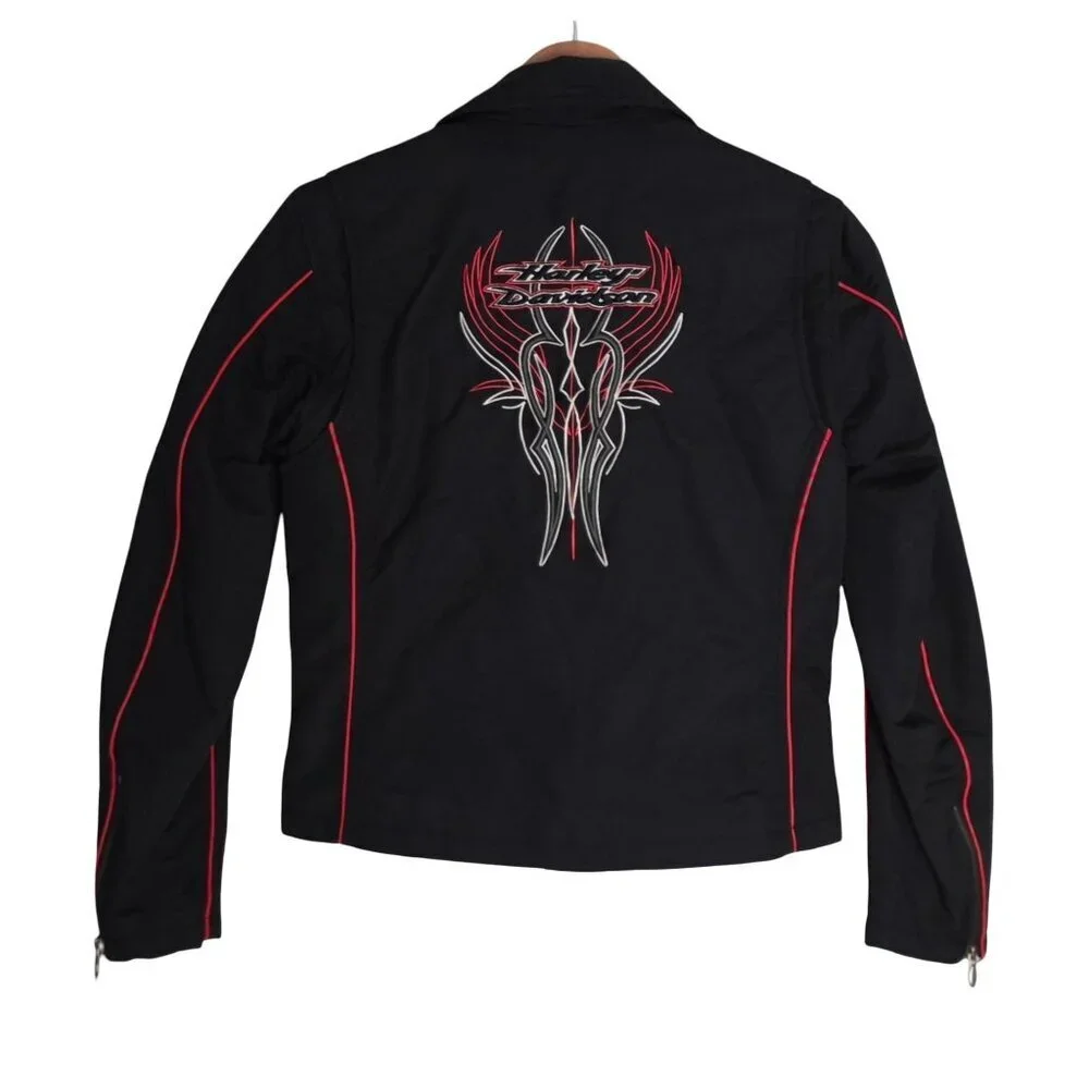Women's - Harley Davidson Embroidered Moto Jacket, Size Small